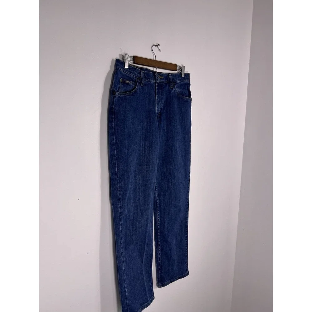 Riders by Lee Jeans Womens‎ 12P Blue Straight High Rise Stretch Casual 31x29